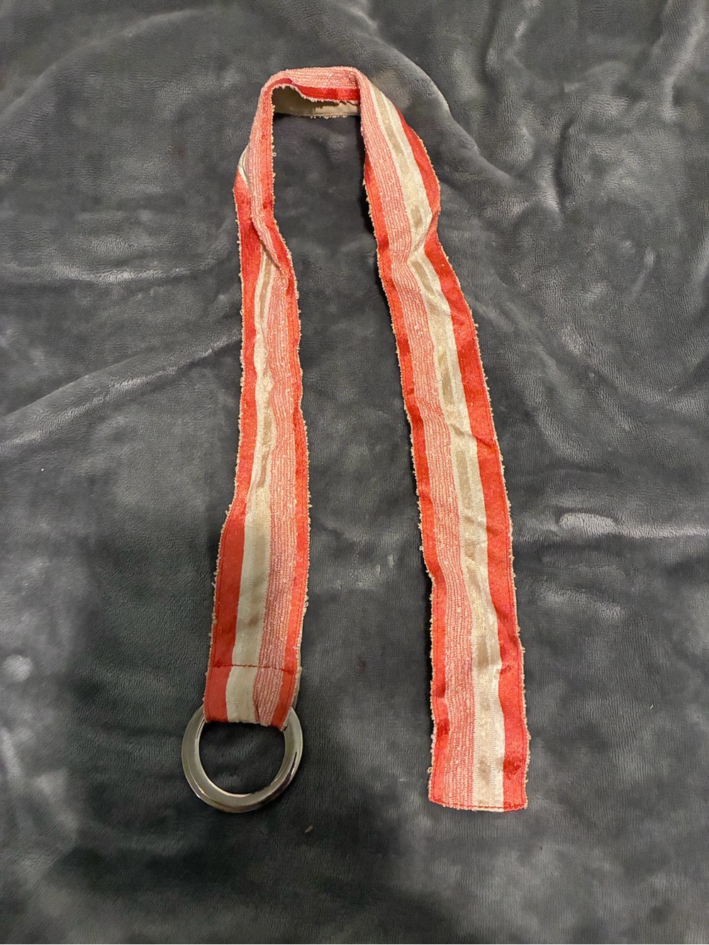 Striped Fabric O-Ring Belt